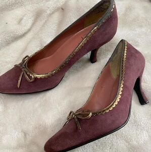 Impo vintage purple gold heels